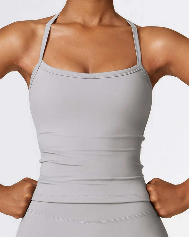 Women's Breathable Cross-Back Push-Up Vest