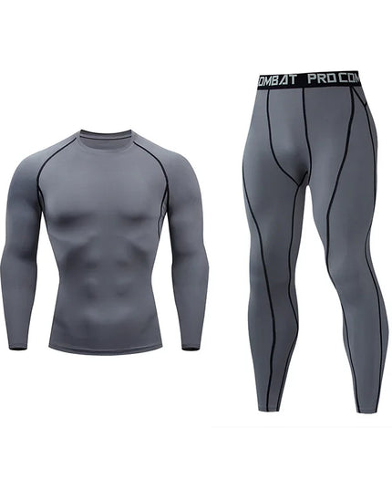 Men's 2-Piece Thermo Compression Pants and Sweater Set