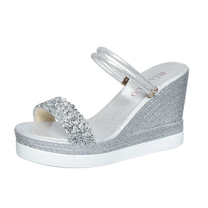 Women's Wedge Sandals – High Heel Slides for Comfortable & Stylish Summer Footwear
