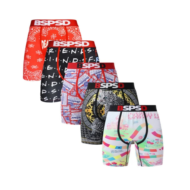 BPSD 5-Pack Men's Breathable Boxer Briefs