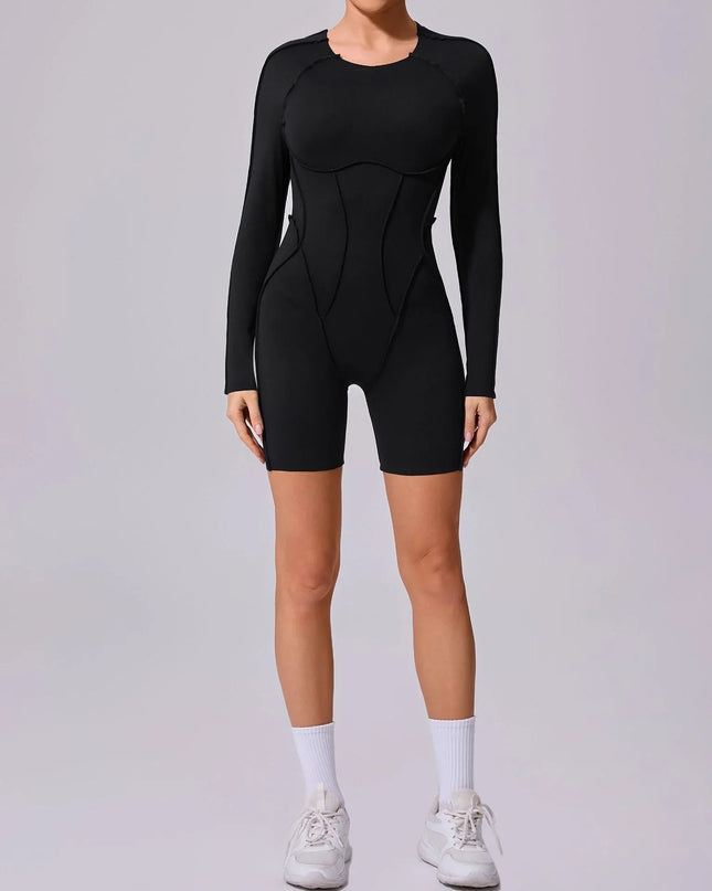 Women's Short Sports Jumpsuit - Gym & Workout Jumpsuit for Women