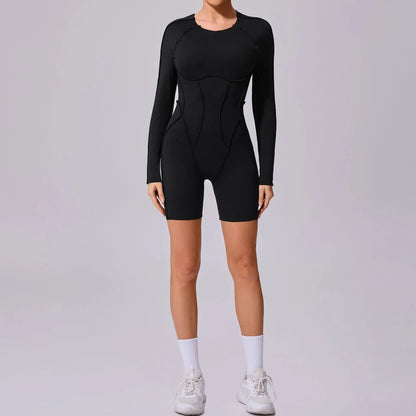 Women's Short Sports Jumpsuit - Gym & Workout Jumpsuit for Women