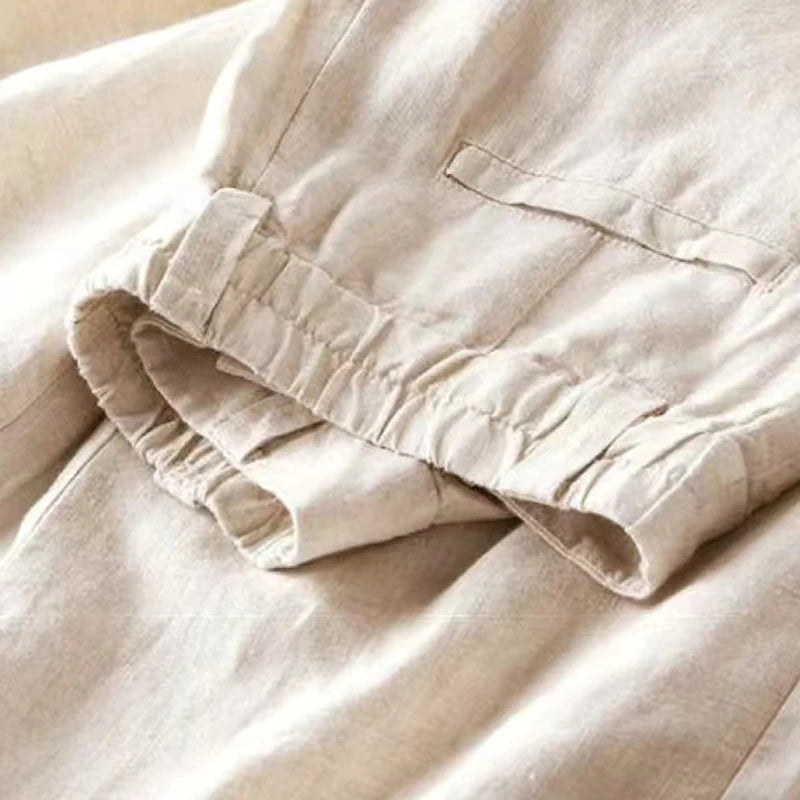 Elegant Women's High Waist Thin Wide Leg Pants