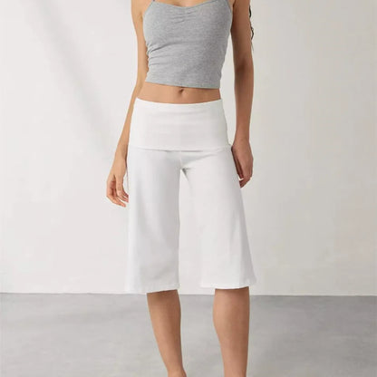 Women’s Capri Pants with Elastic Waist