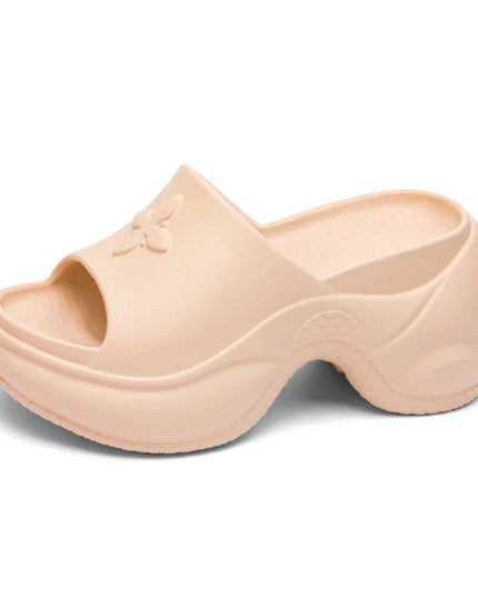 Women’s Thick Sole Wedge Heels – 9cm Chunky Platform Slippers