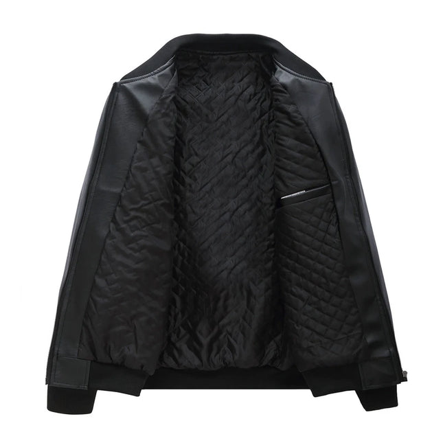 Men's Casual PU Leather Jacket