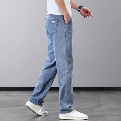 Slim Fit Men’s Jeans with Lyocell Fabric – Soft, Breathable, and Comfortable Straight Leg Denim Pants