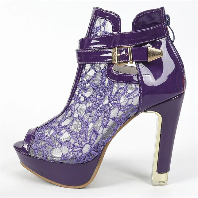 Women's Mesh Stiletto High Heels