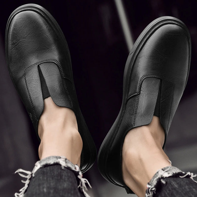 eather Casual Slip-On Shoes for Men