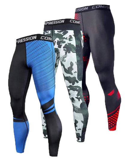 Men's Athletic Compression Pants for Sports and Training