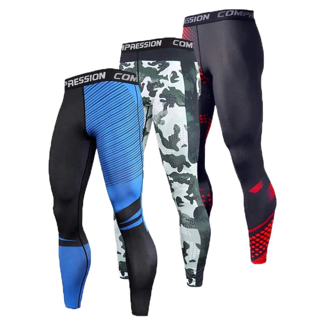 Men's Athletic Compression Pants for Sports and Training