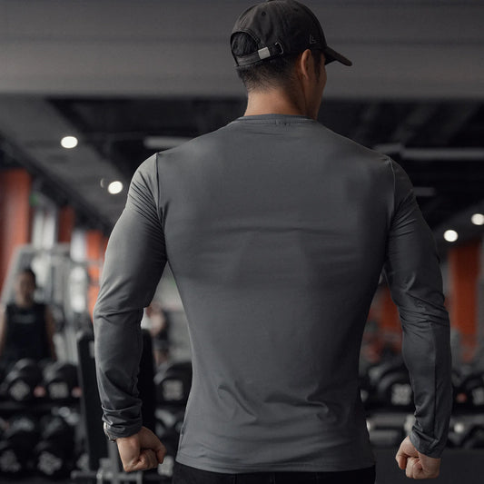 Men's Quick-Dry Long Sleeve Fitness Sweater