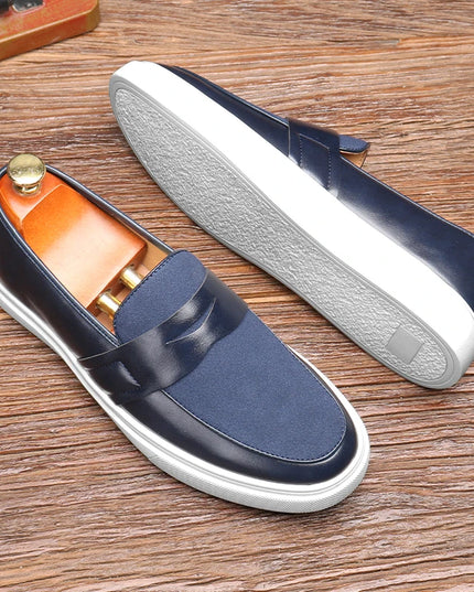 Men's Casual Slip-On Faux Leather Shoes – Comfortable & Stylish Men's Loafers