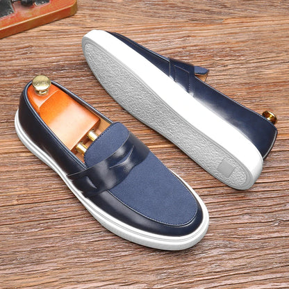 Men's Casual Slip-On Faux Leather Shoes – Comfortable & Stylish Men's Loafers