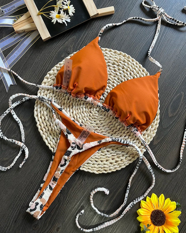 Leopard Print Push-Up Bikini Set: Women's 2-Piece Swimsuit