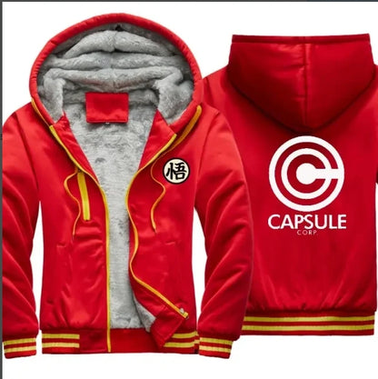 Men's Zipper Hoodie Fleece Thickened Jacket