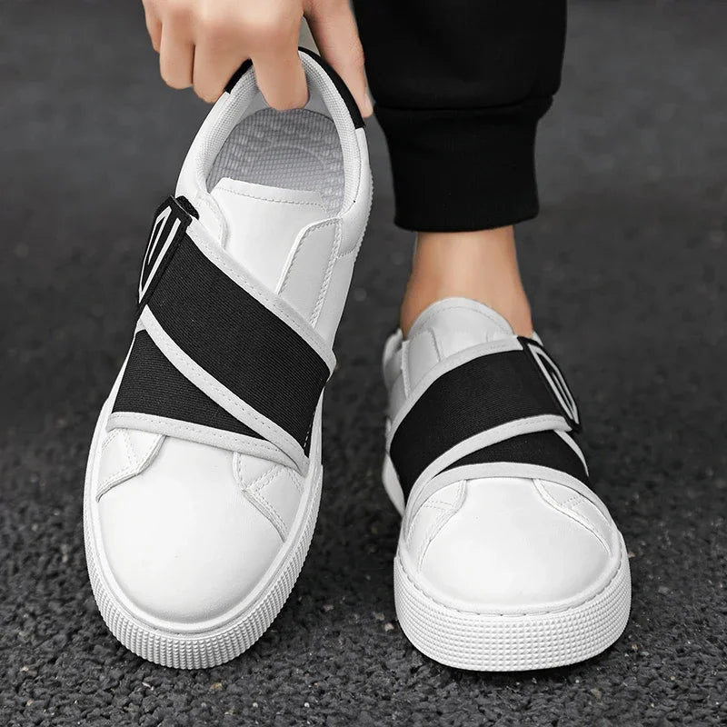 Men's Faux Leather Anti-Slip Sneakers