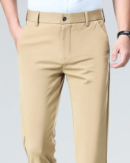 Men’s Casual Stretch Straight-Leg Pants