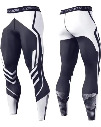 Men's Athletic Compression Pants for Sports and Training