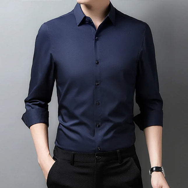 Men's Long Sleeve Slim Fit Shirt - Various Colors