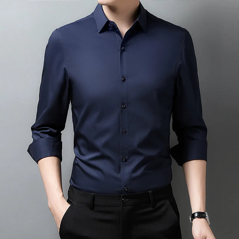 Men's Long Sleeve Slim Fit Shirt - Various Colors