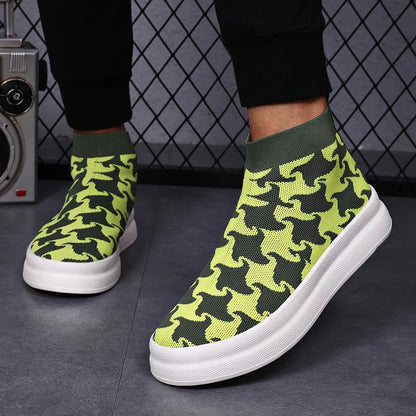 Unisex Breathable Casual High-Top Sneakers - Comfortable & Stylish Athletic Footwear