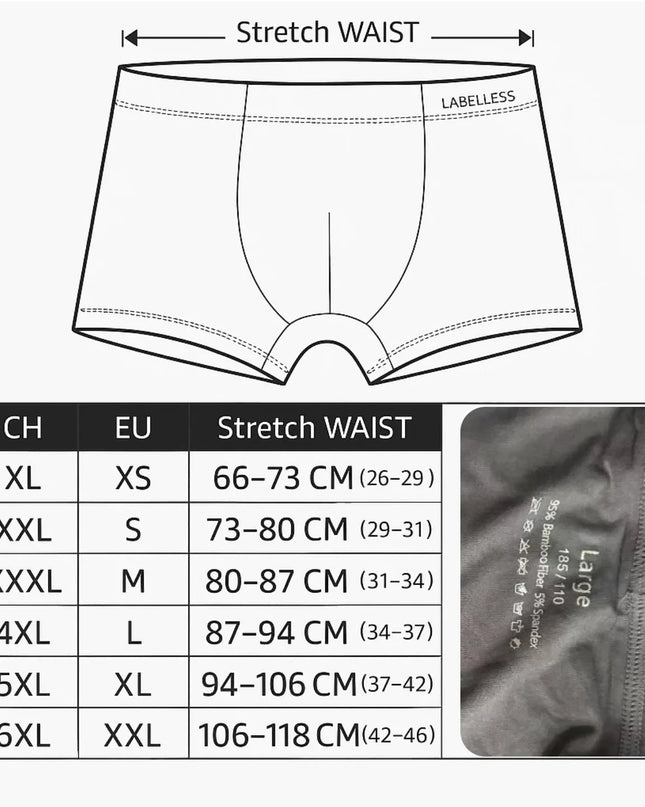 Five-Pack Bamboo Boxers for Men