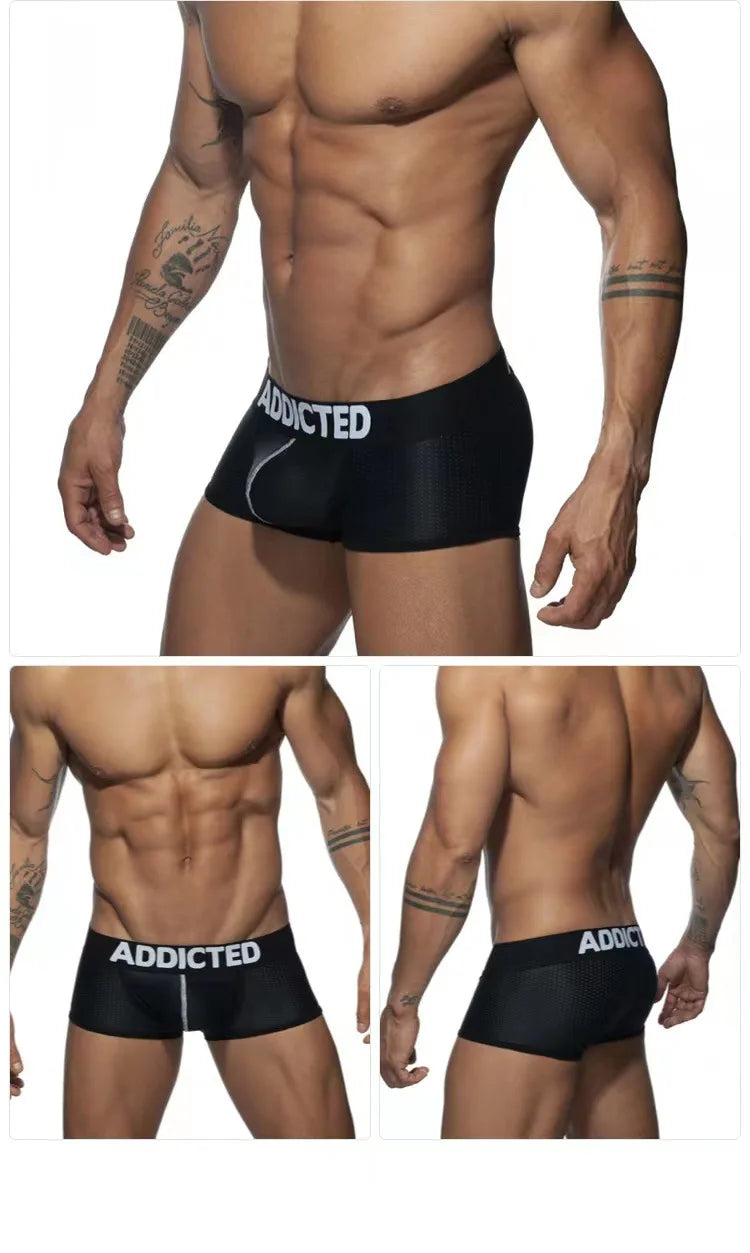 Men's Boxer Underwear   Mesh Quick Dry Man Boxers Low Rise