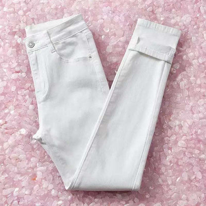 Women's High-Waisted Elastic Skinny Pants