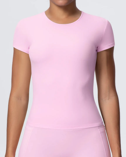 Women's Workout T-Shirt - Quick-Drying, Breathable, Slim Fit