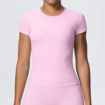 Women's Workout T-Shirt - Quick-Drying, Breathable, Slim Fit