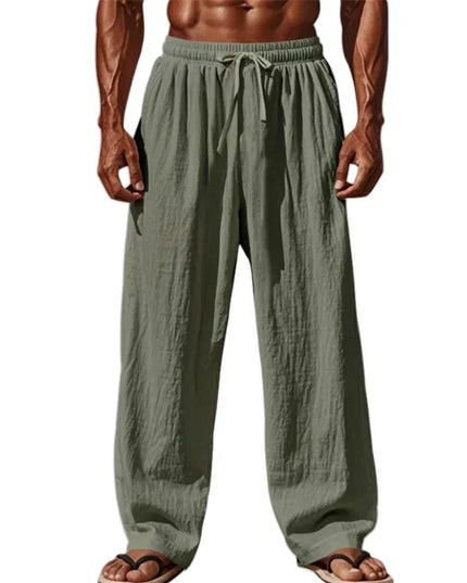 Men's Breathable Loose Fit Drawstring Casual Pants