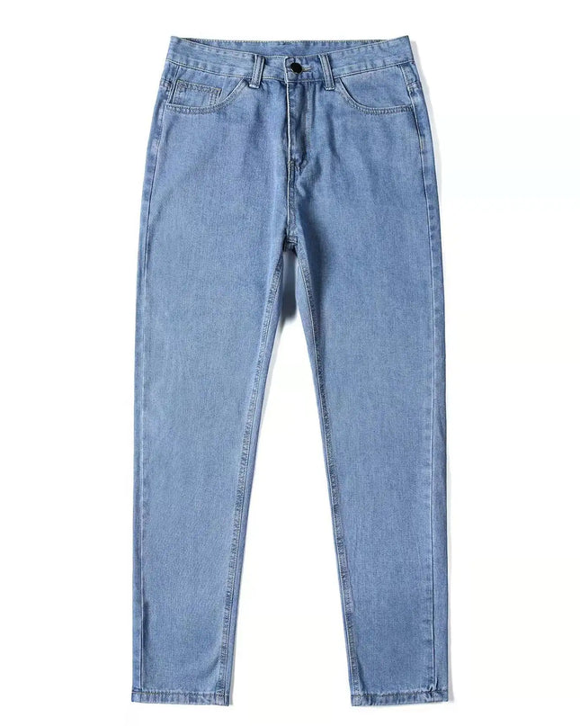 Casual Men's Straight Fit Stretch Denim Jeans