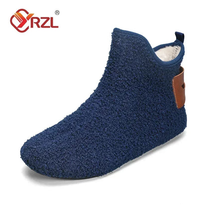 Men's Cotton High Top Shoes - Warm, Lightweight Slip-On Sneakers for Men