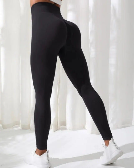 Women's Seamless High-Waist Stretch Fitness Leggings