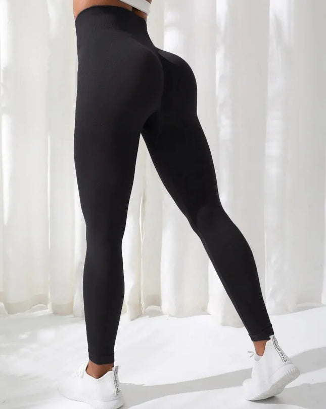 Women's Seamless High-Waist Stretch Fitness Leggings