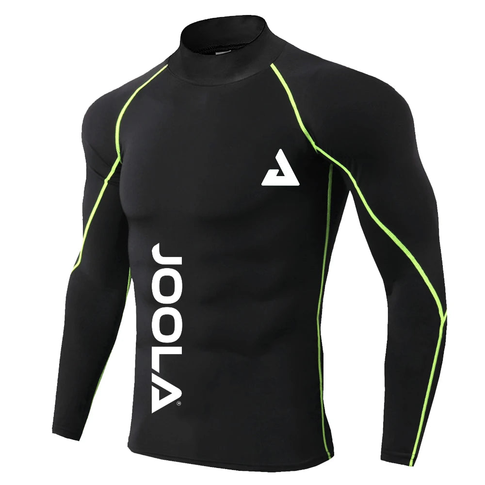 JOOLA Men's High Neck Fitness Sweater - Elastic, Quick-Drying