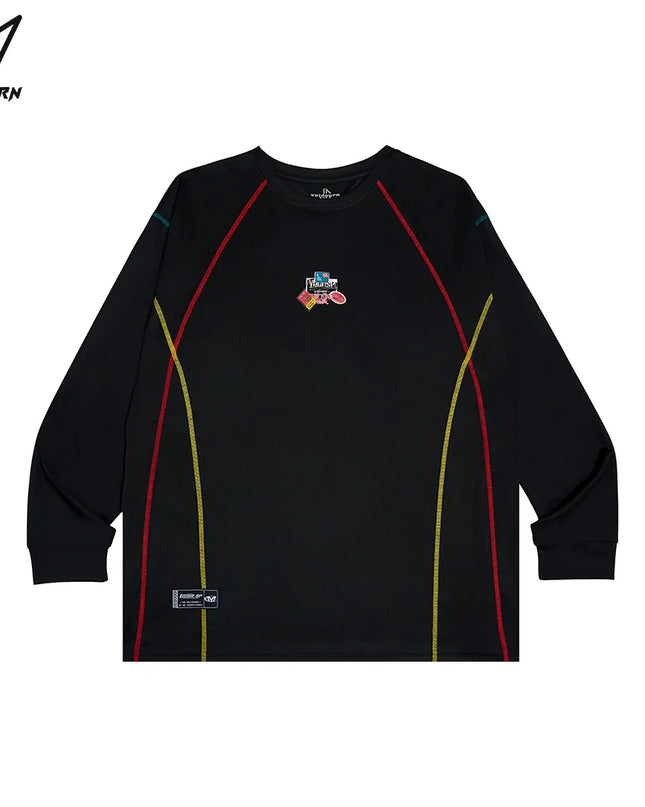 Veidoorn Men's Breathable Long Sleeve Athletic Sweater - Loose Fit, Comfortable Men's Sportswear