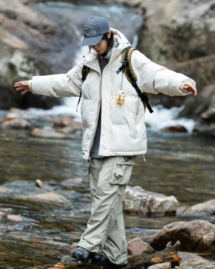 Unisex  Parka Jacket with Detachable Hood - Various Colors