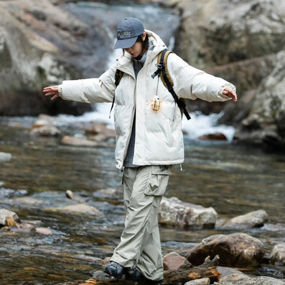 Unisex  Parka Jacket with Detachable Hood - Various Colors