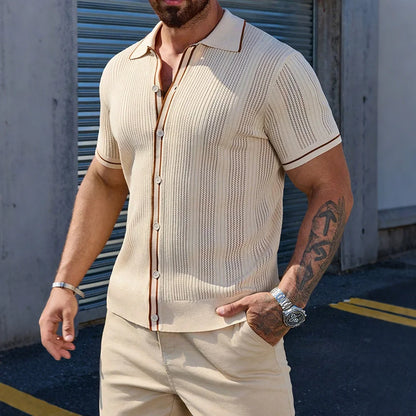 Men's Breathable Light Short Sleeve Polo Shirt