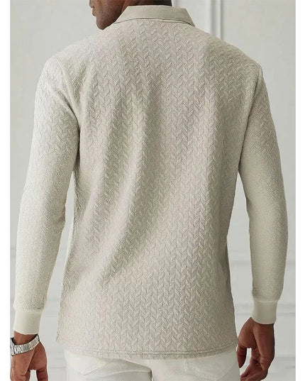 Men's Long Sleeve Button-Up Sweater - Stylish, Comfortable Knit