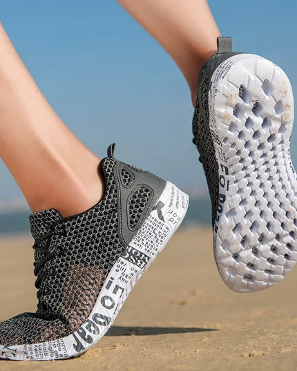 Men's Casual Air Mesh Sneakers – Trendy Foam Athletic Shoes