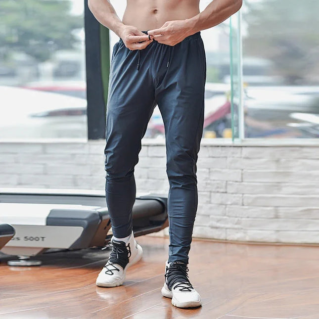 Lightweight Quick-Dry Men's Sweatpants with Elastic Waist