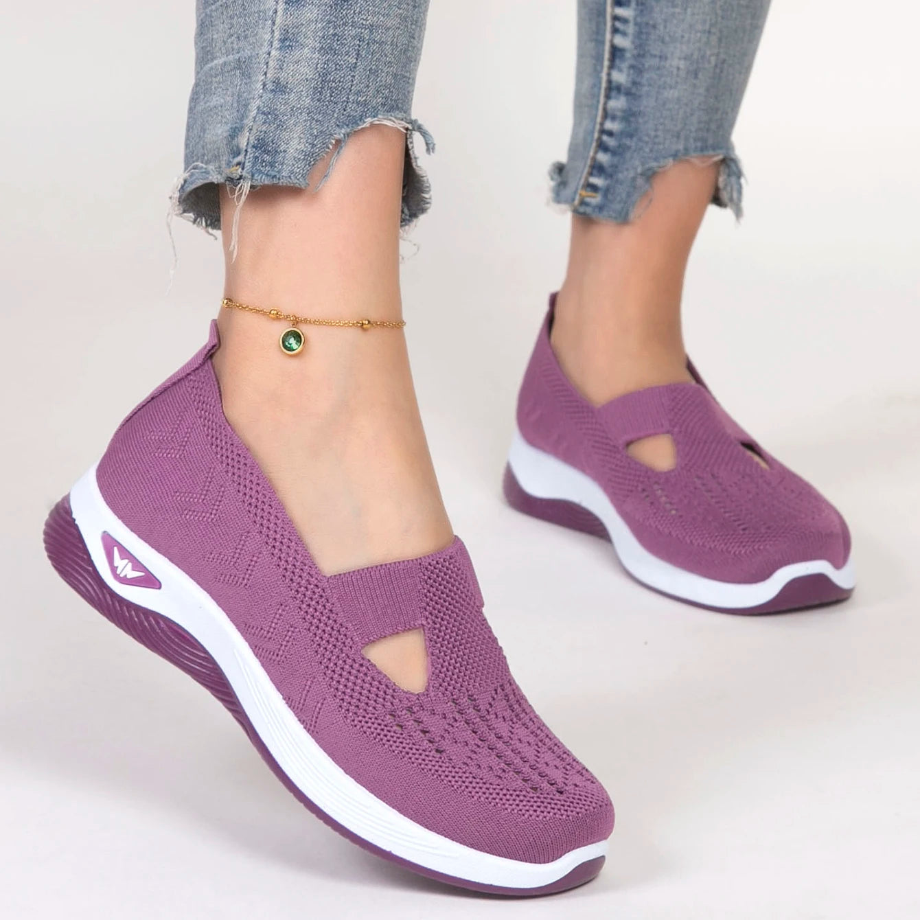 Women's Lightweight Breathable Non-Slip Sneakers - Various Colors