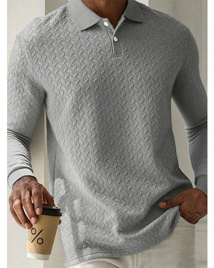 Men's Long Sleeve Button-Up Sweater - Stylish, Comfortable Knit