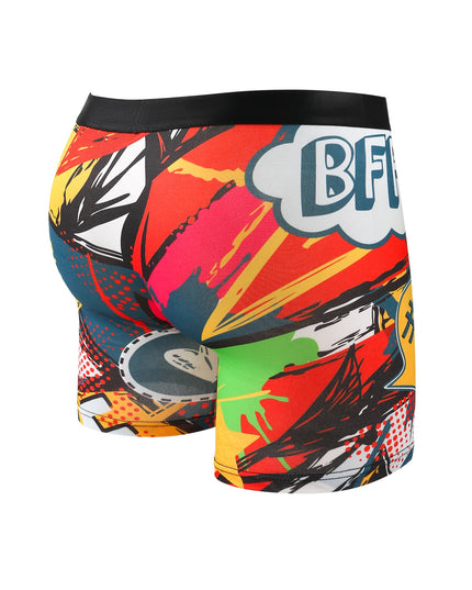 Ten-Piece Men's Graffiti Pattern Boxer Briefs Set – Breathable, Comfortable, High-Elastic Long Boxer Briefs