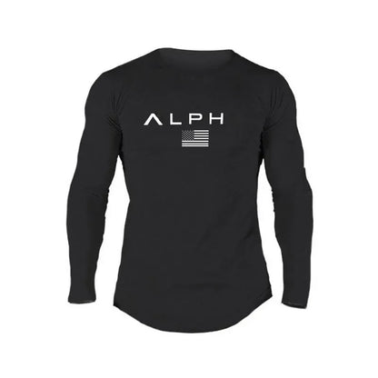 Men's Alph Fitness Cotton Casual Long Sleeve Sweater