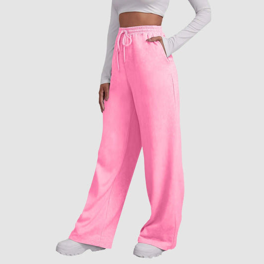 Women's Fleece-Lined Wide Leg Sweatpants/Joggers