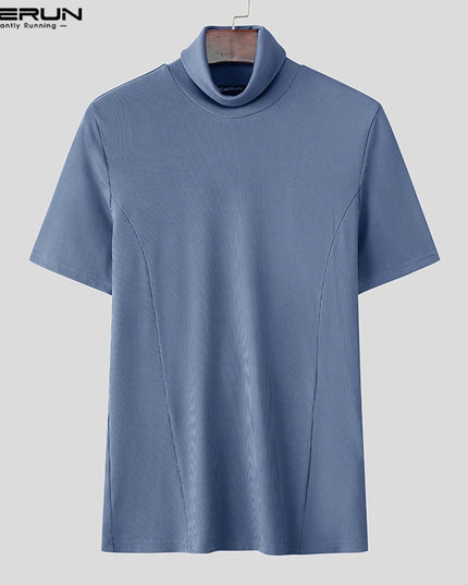 NCERUN Men's Turtleneck Slim Fit T-Shirt